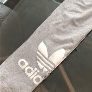 Light grey adidas leggings